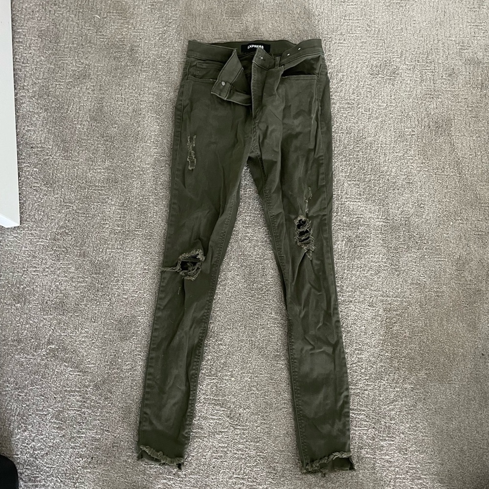 High waist skinny jeans
